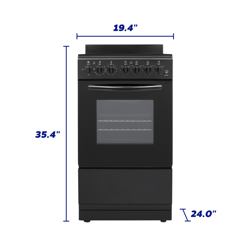 Element 1.9 Cu. Ft. 20” Electric Range - Black (EER204MSCB) view 10
