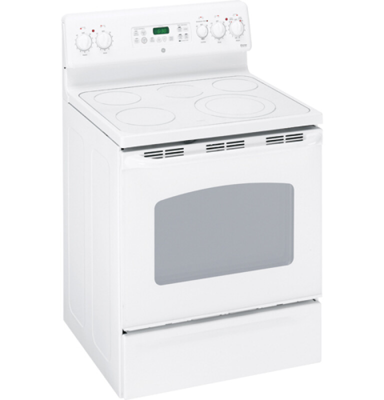 GE Eterna 30" Free-Standing Electric Range True White EER3000LTW Picture 1