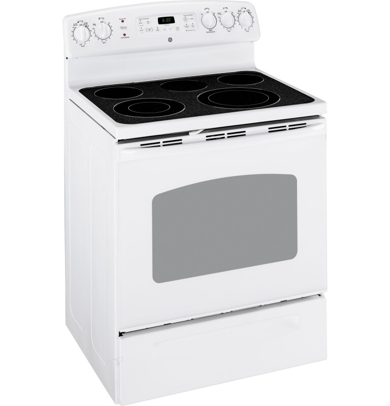 GE Eterna 30" Free-Standing Electric Range White EER4000NWW Picture 1