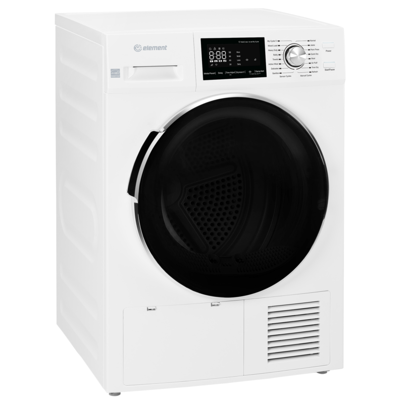 Element 24-inch 4.4 cu. ft. Heat Pump Dryer – White, ENERGY STAR (EFD4424EBW) EFD4424EBW