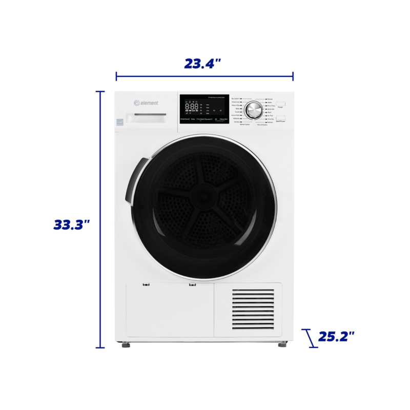 Element 24-inch 4.4 cu. ft. Heat Pump Dryer – White, ENERGY STAR (EFD4424EBW) EFD4424EBW