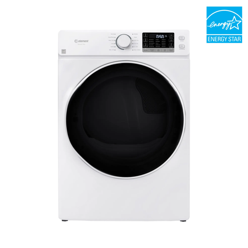 Element 8.0 cu. ft. Front Load Gas Dryer - White, ENERGY STAR (EFD8027GBW) EFD8027GBW