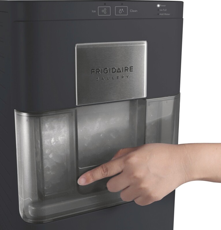 44-lb Touchscreen Countertop Nugget Ice Maker with Self-Clean - Black EFIC255BLACK