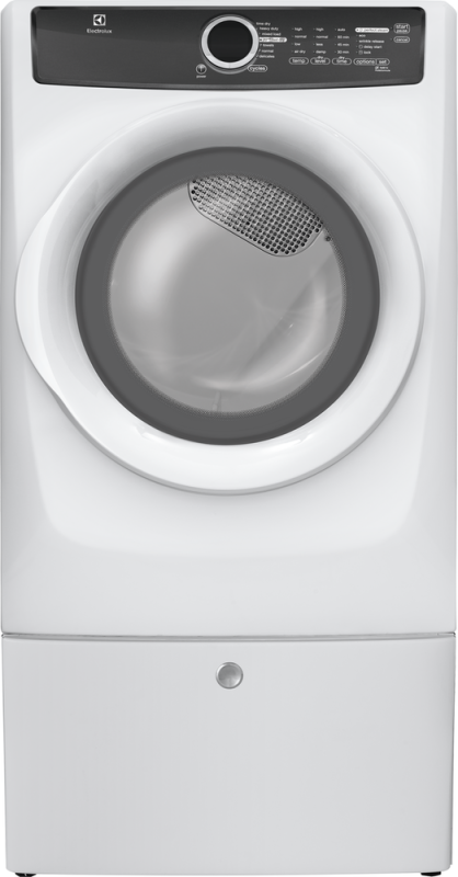 Front Load Perfect Steam Electric Dryer with 7 cycles - 8.0 Cu. Ft. EFME417SIW