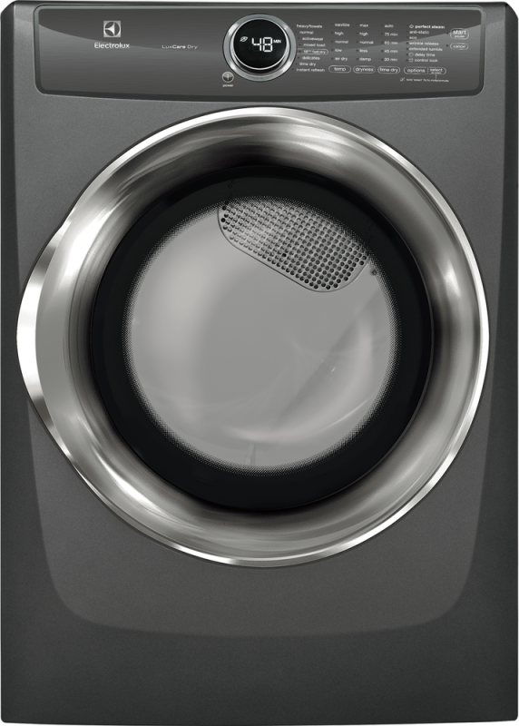 Front Load Perfect Steam Electric Dryer with LuxCare Dry and Instant Refresh - 8.0 Cu. Ft. EFME527UTT