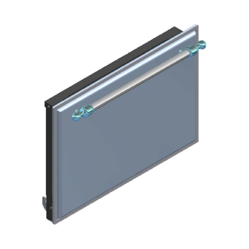 UOV 60 Solid Oven Door with Triple Glass, in Stainless Steel, Trim EG9622002000808