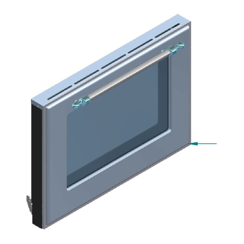 Complete Triple Glass Door Kit for UOV 76 E3 Door EG9626003005408