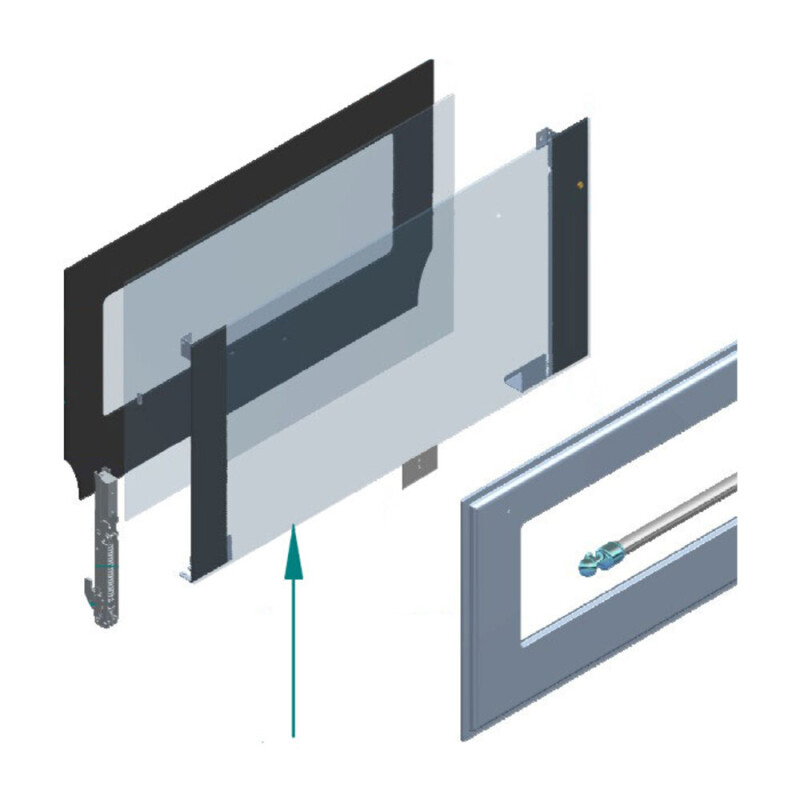 Door Glass for UOV 80 E3 Ovens EG9860001000000