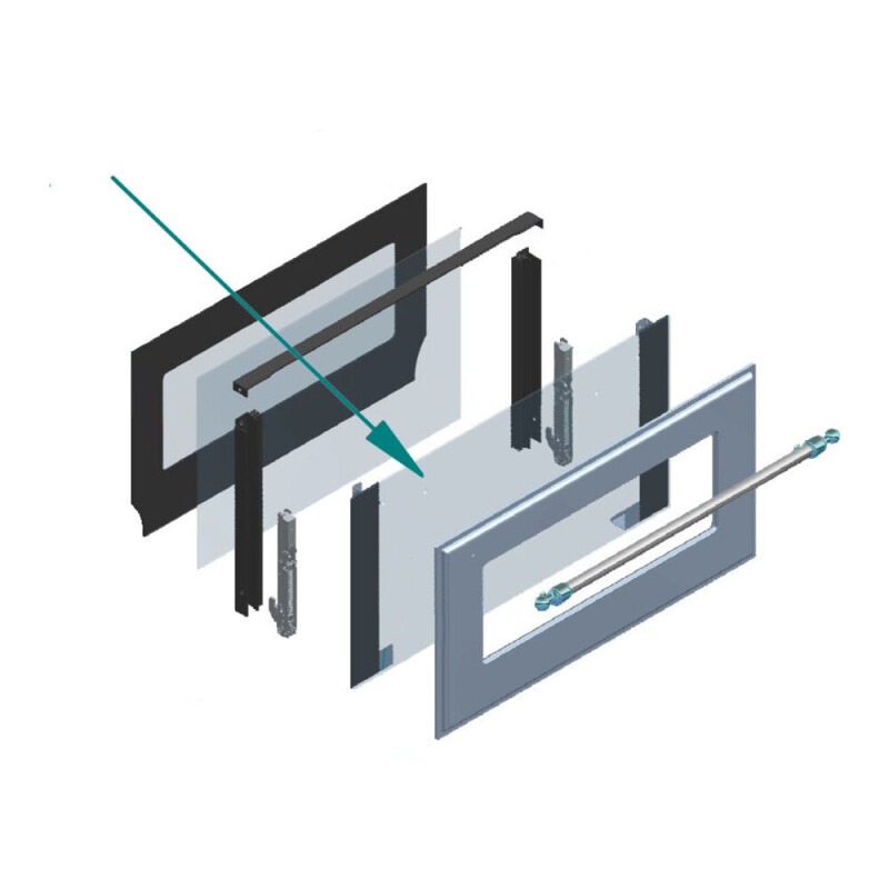 Door Glass for UOV 80 E3 Ovens EG9860003000000
