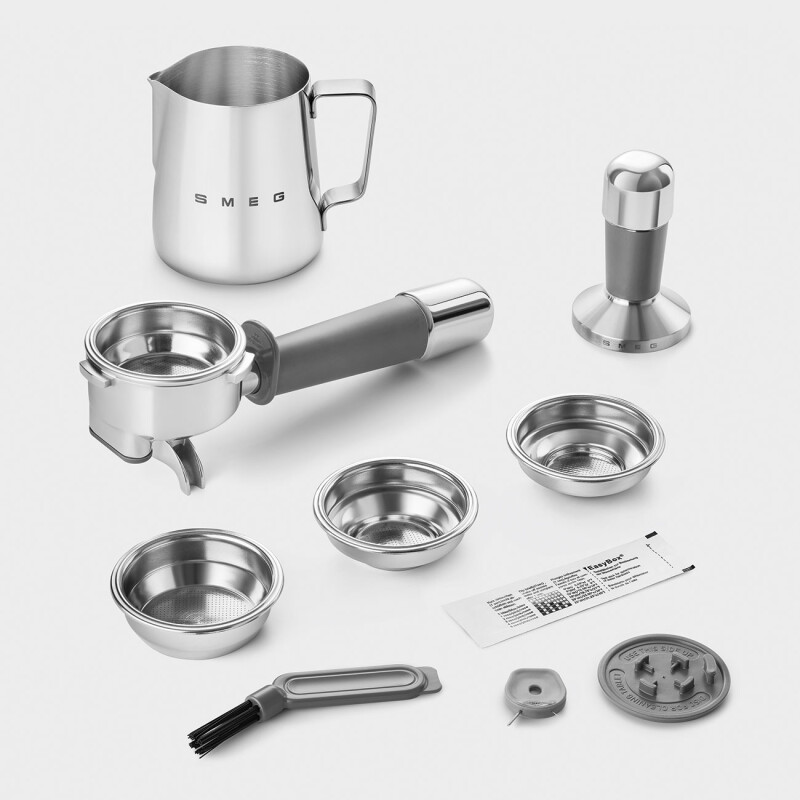 Manual Coffee Machine with grinder Retro-style EGF03BLUS