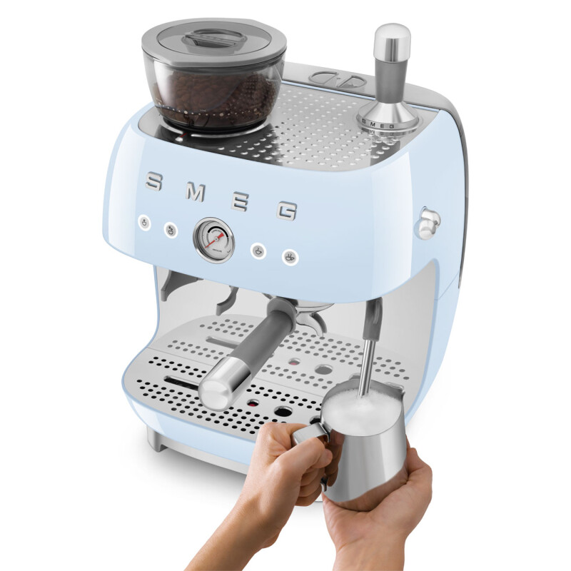 Manual Coffee Machine with grinder Retro-style EGF03PBUS