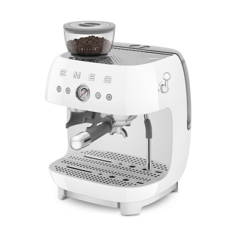 Manual Coffee Machine with grinder Retro-style EGF03WHUS