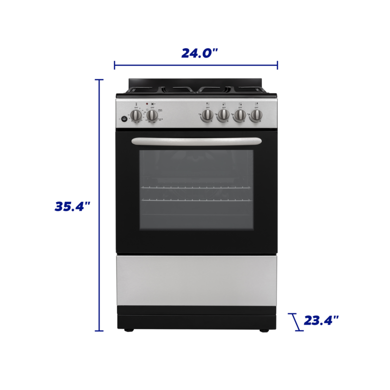 Element 2.4 Cu. Ft. 24” Gas Range - Stainless Steel (EGR244MCCS) view 10