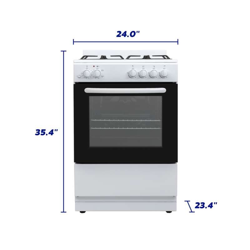 Element 2.4 Cu. Ft. 24” Gas Range - White (EGR244MCCW) view 10