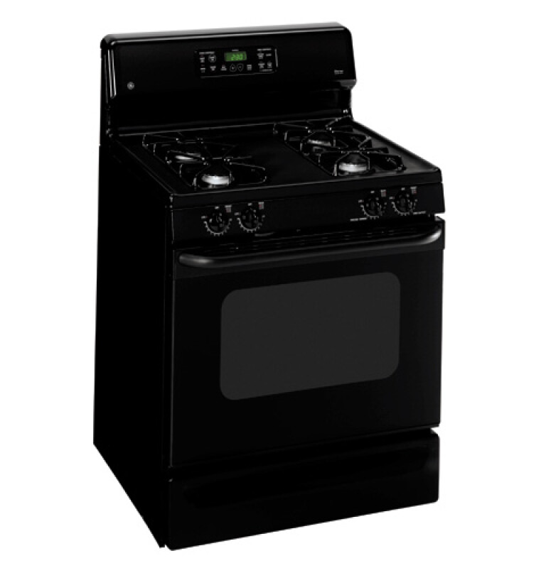 GE Eterna 30" Free Standing Gas Range Black on Black EGR3000EHBB Picture 1