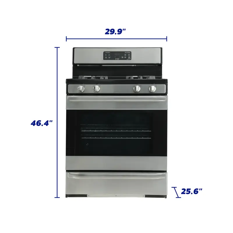 30'' 4 Burners 5.2 cu. ft. Gas Range EGR34MCCS