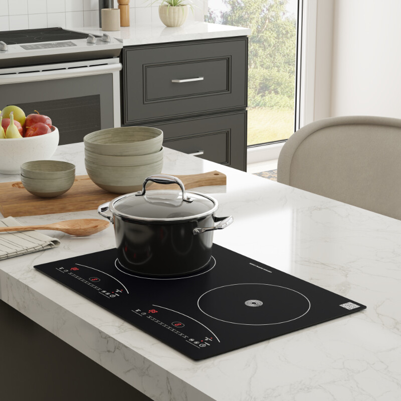 120V 20 inch 1 Induction and 1 Ceramic Electric Hybrid Cooktop, EHC20211, product image 11 of 11