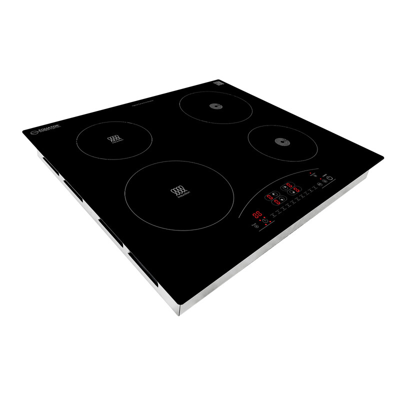 24 inch Electric Hybrid CERAMIC-INDUCTION 4 Burner Cooktop 9 Power 220V EHC23422, product image 15 of 16