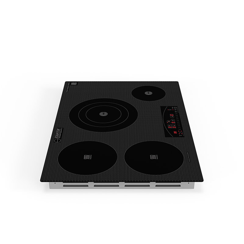 30 inch Electric Hybrid CERAMIC-INDUCTION 4 Burner Cooktop Design 220V EHC30422ED, product image 4 of 21
