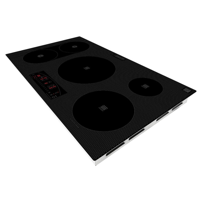 Design 36 inch Electric Hybrid CERAMIC-INDUCTION 5 Burner Cooktop 220V EHC36532ED, product image 13 of 14