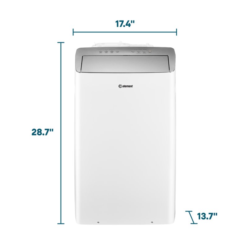 Element 12,000 BTU Dual-Hose Portable Air Conditioner - White (EHPC12D) EHPC12D