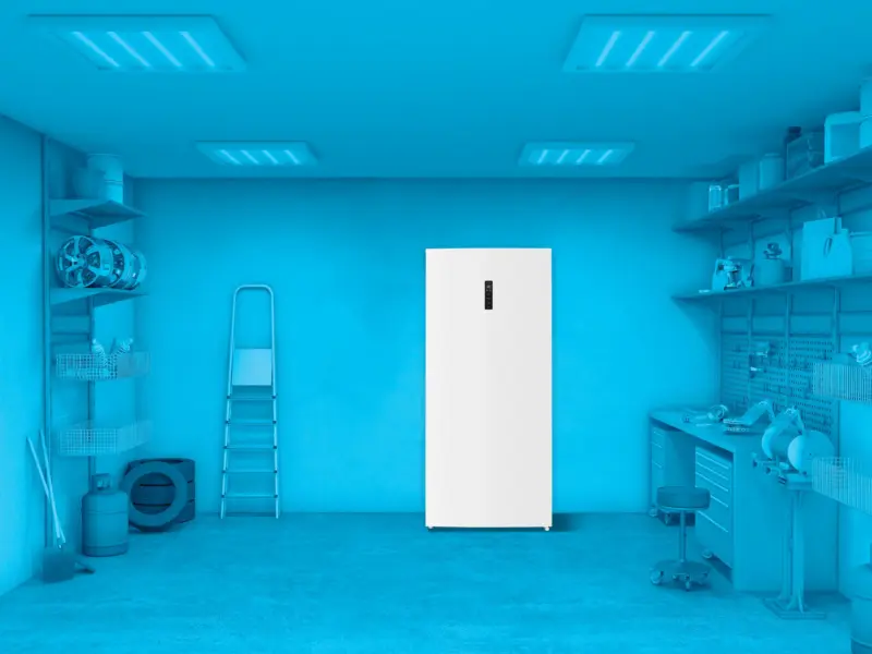 21.2 CF Upright Freezer Convertible, Glass Shelves, Digital Controls, E-STAR, Reversible Door view 4