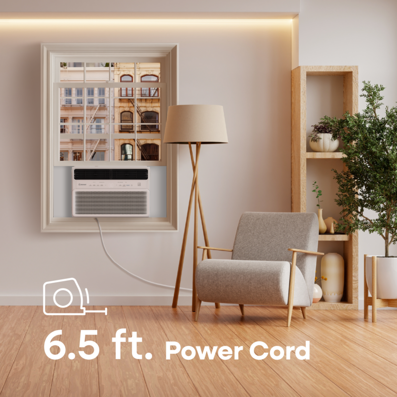 10,000 BTU, 115V Inverter Window Air Conditioner – White (EHWR10BE) EHWR10BE