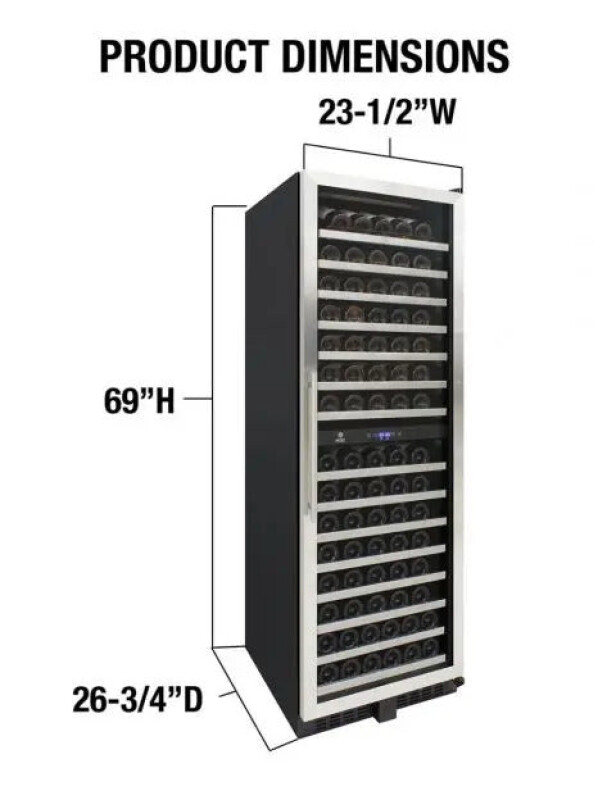 EL-142SDST Dual-Zone Wine Cooler EL142SDST