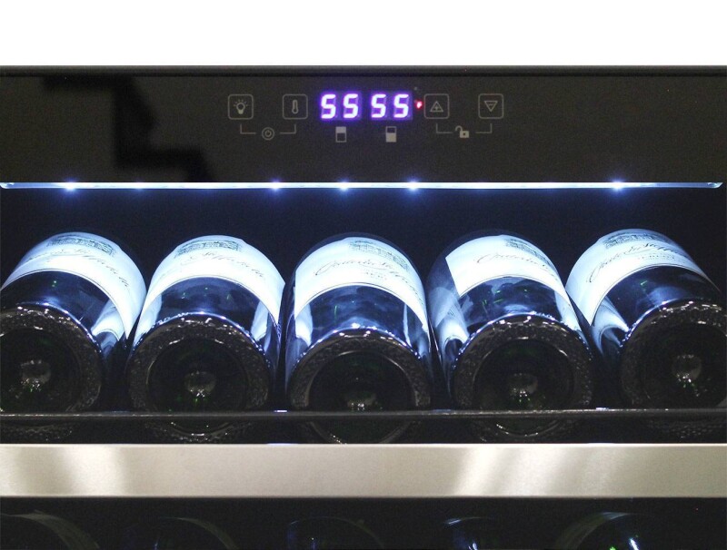 155-Bottle Dual-Zone Wine Cooler (Both Right or Left Hinge Options Available) EL142TSST