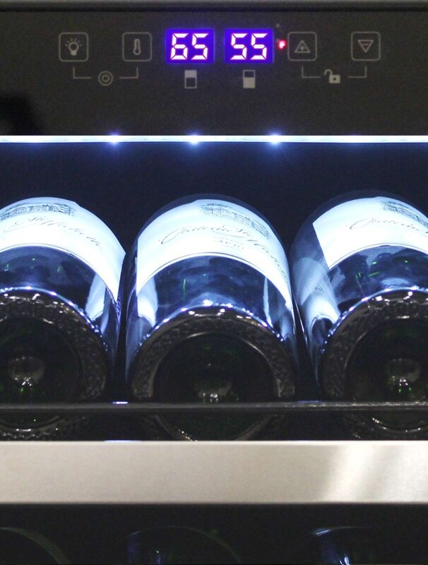 155-Bottle Dual-Zone Wine Cooler (Both Right or Left Hinge Options Available) EL142TSST