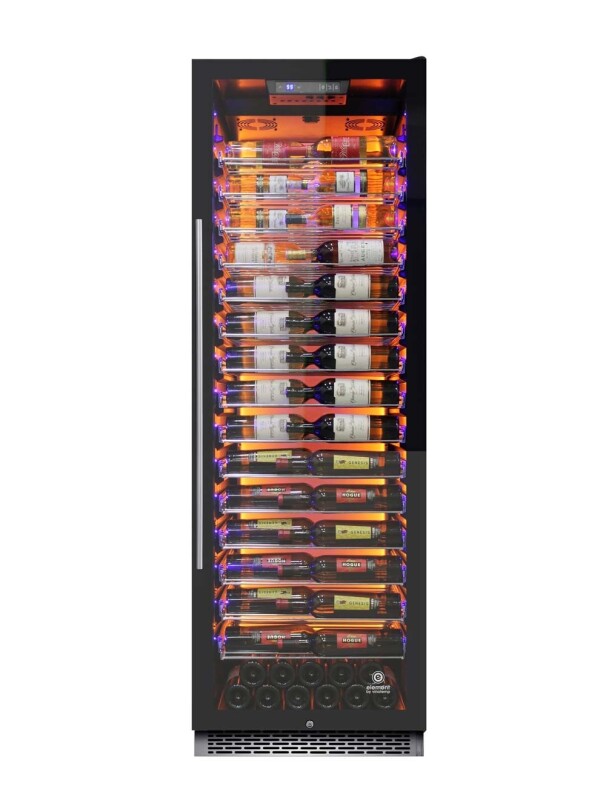 Private Reserve Series 141-Bottle Backlit Panel Commercial 168 Single-Zone Wine Cooler EL168COMM