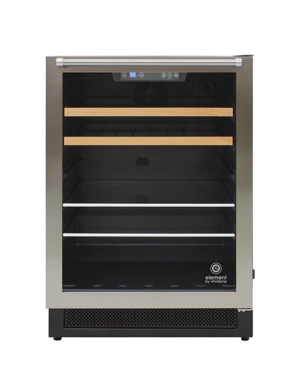 Single-Zone 24" Wine and Beverage Cooler, 16 Bottle and 106 Can Capacity EL24THWB