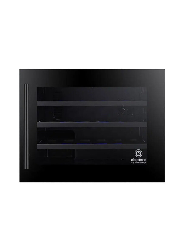 24-Bottle Wall-Mounted Single-Zone Wine Cooler (Black) EL24WCUB