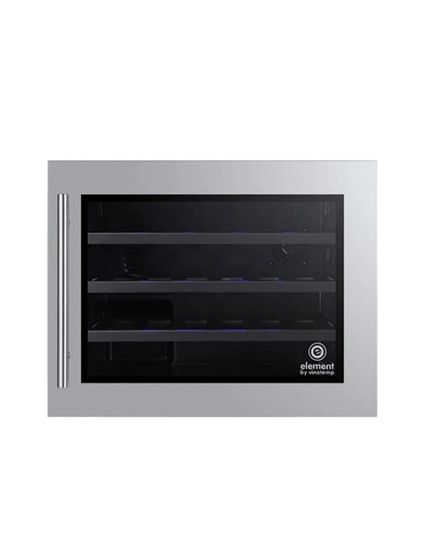 24-Bottle Wall-Mounted Single-Zone Wine Cooler (Stainless) EL24WCUSS