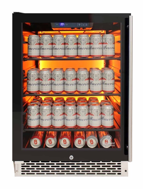 Private Reserve Series 117-Can Backlit Panel Commercial 54 Beverage Cooler EL54BCCOMML
