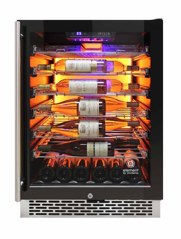 Private Reserve Series 41-Bottle Backlit Panel Commercial 54 Single-Zone Wine Cooler EL54COMM