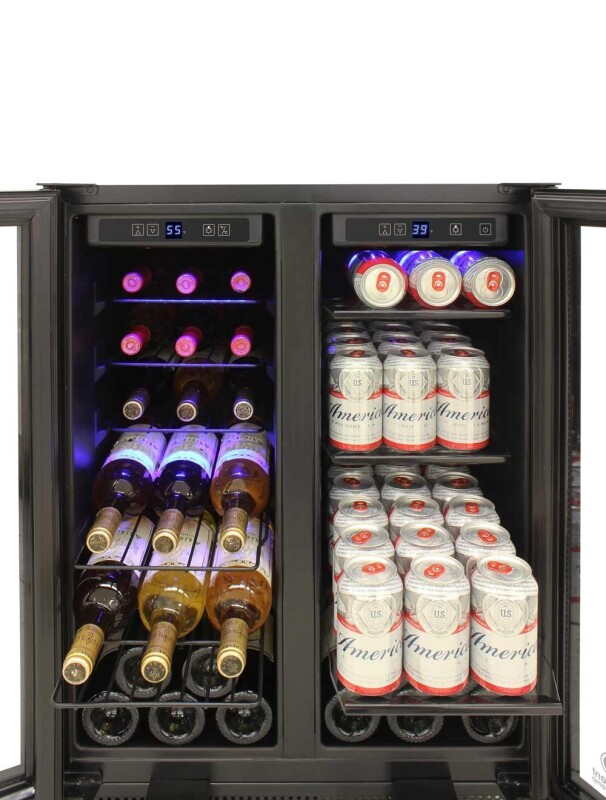Butler Series Touch Screen Wine and Beverage Cooler with French Doors ELBWC10202