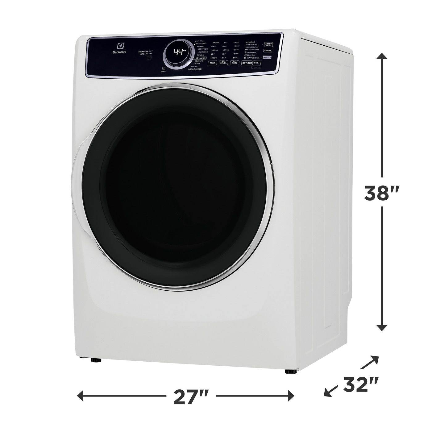 Front Load Perfect Steam Electric Dryer with Balanced Dry™ and Instant Refresh – 8.0 Cu. Ft. view 6