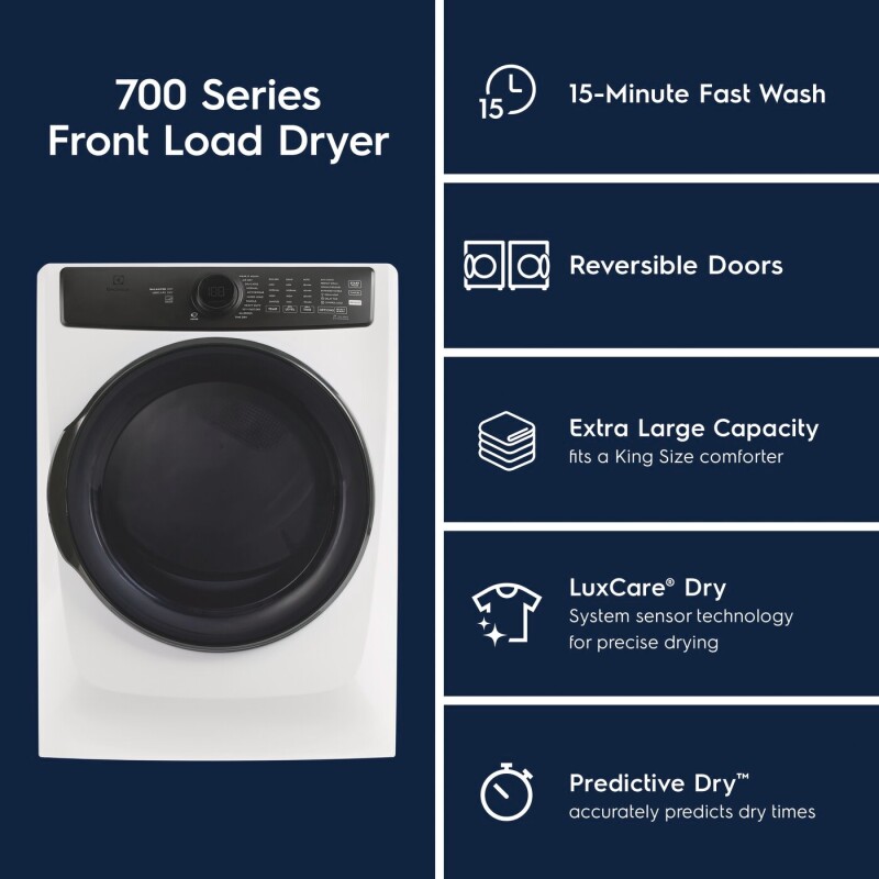 700 Series Gas Dryer - 8.0 Cu. Ft. view 8