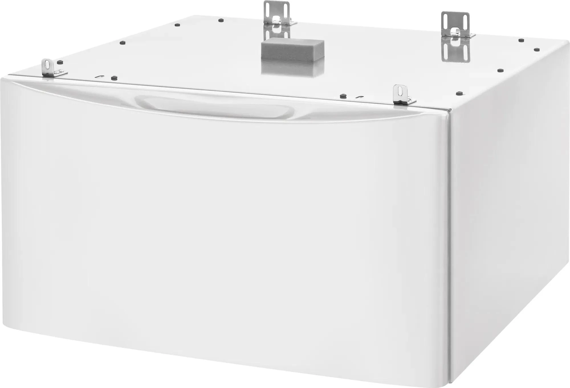 Luxury-GlideĀ® Pedestal with Spacious Storage Drawer - Matte White Finish ELPWD27MW