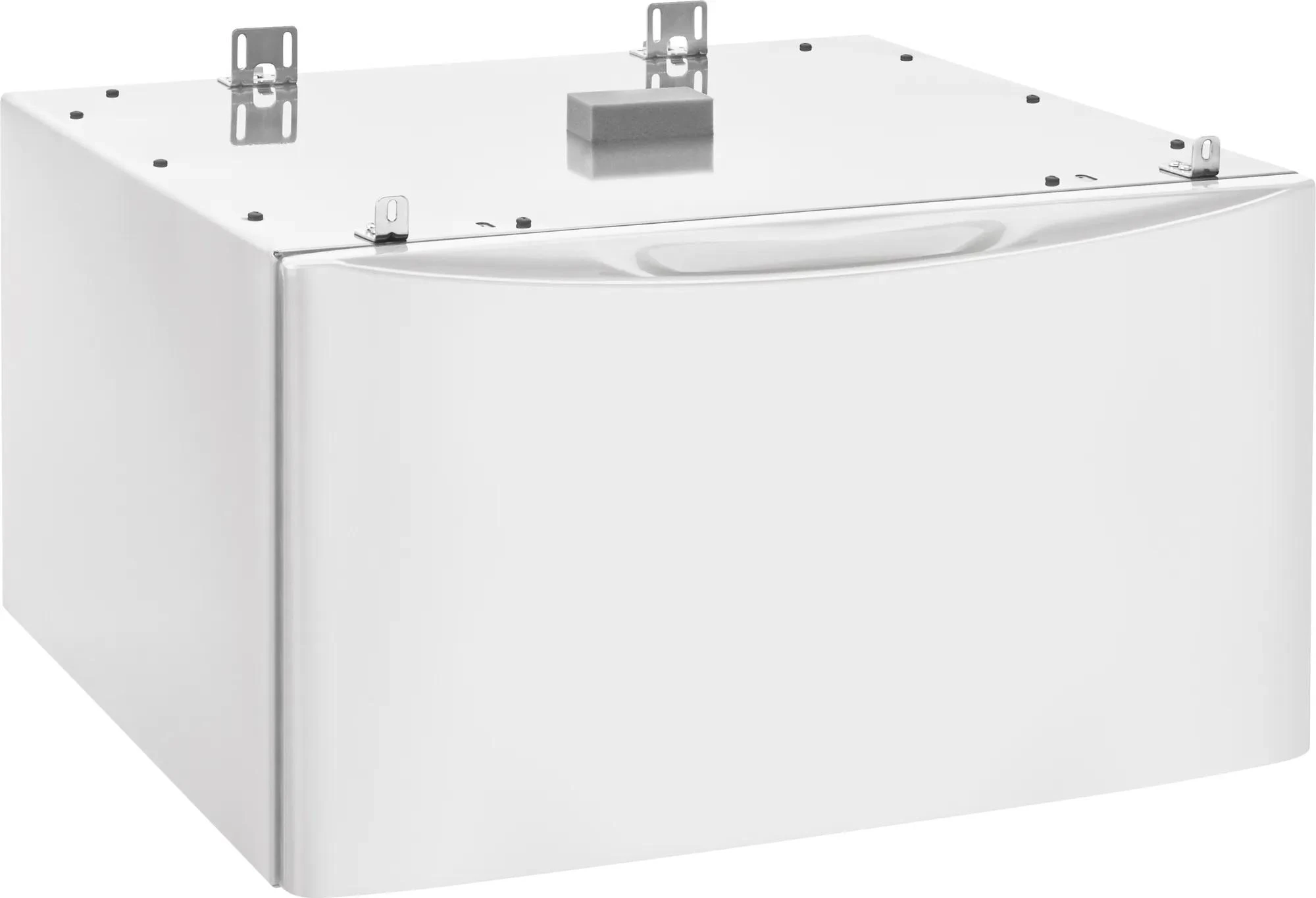 Luxury-GlideĀ® Pedestal with Spacious Storage Drawer - Matte White Finish ELPWD27MW