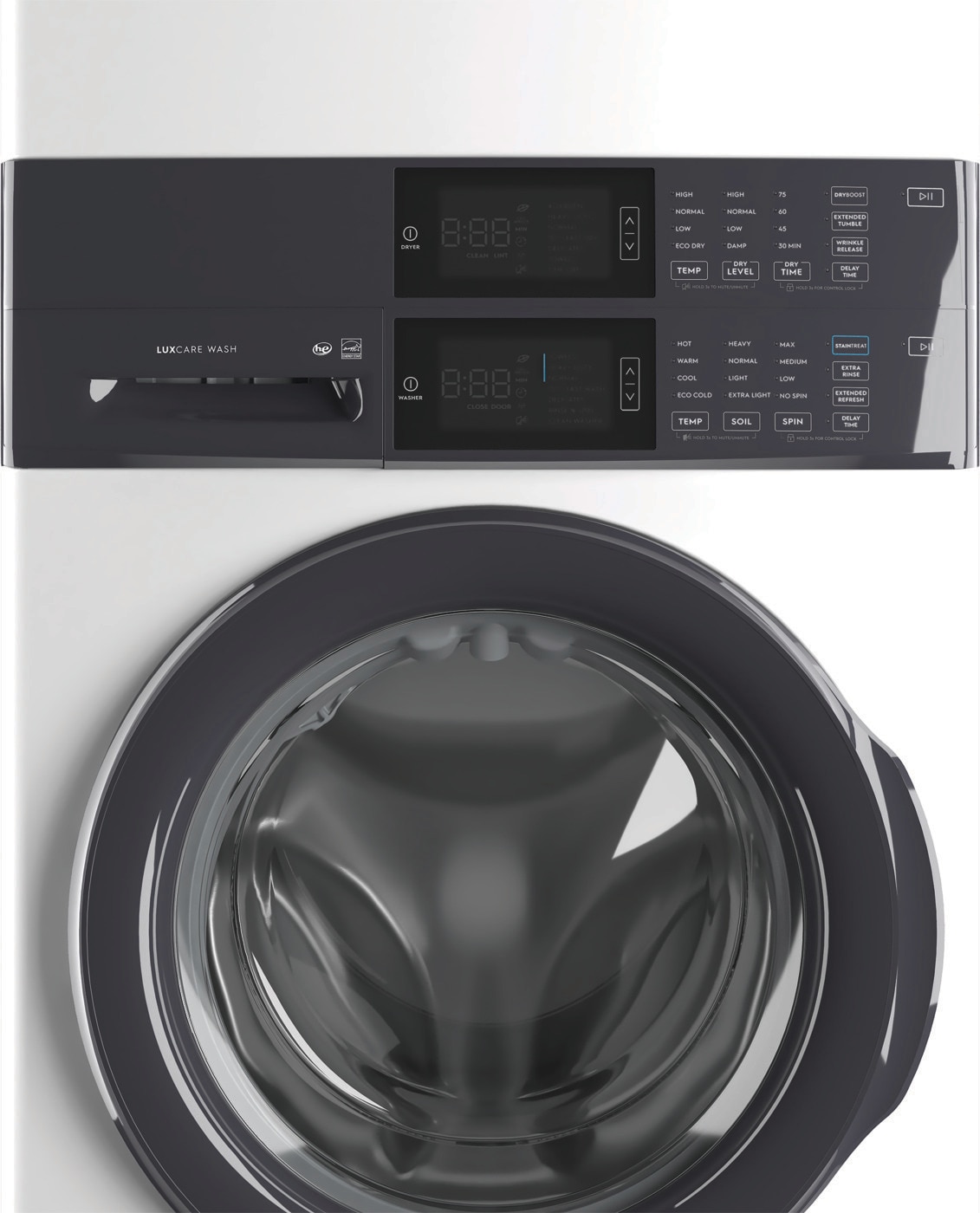 Laundry Tower Single Unit Front Load 4.4 Cu. Ft. Washer & 8 Cu. Ft. Electric Dryer view 6