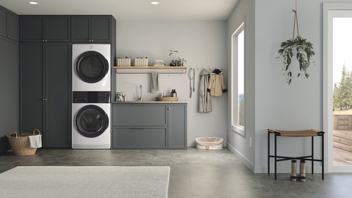 Laundry Tower Single Unit Front Load 4.4 Cu. Ft. Washer & 8 Cu. Ft. Electric Dryer view 7