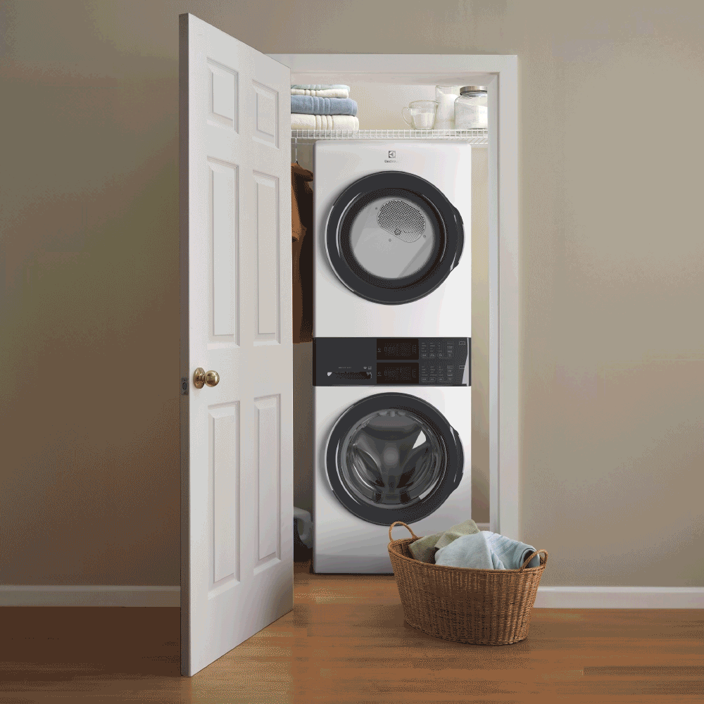 Laundry Tower Single Unit Front Load 4.4 Cu. Ft. Washer & 8 Cu. Ft. Electric Dryer view 9