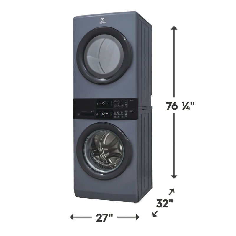 300 Series Laundry Tower Single Unit Washer & Gas Dryer view 2