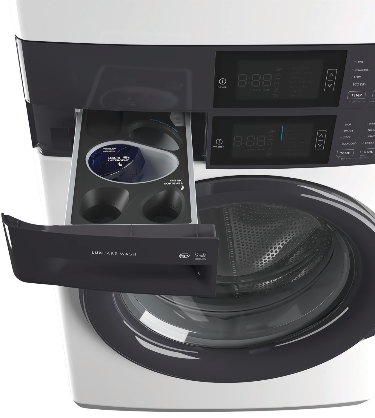 Laundry Tower Single Unit Front Load 4.4 Cu. Ft. Washer & 8 Cu. Ft. Gas Dryer view 14
