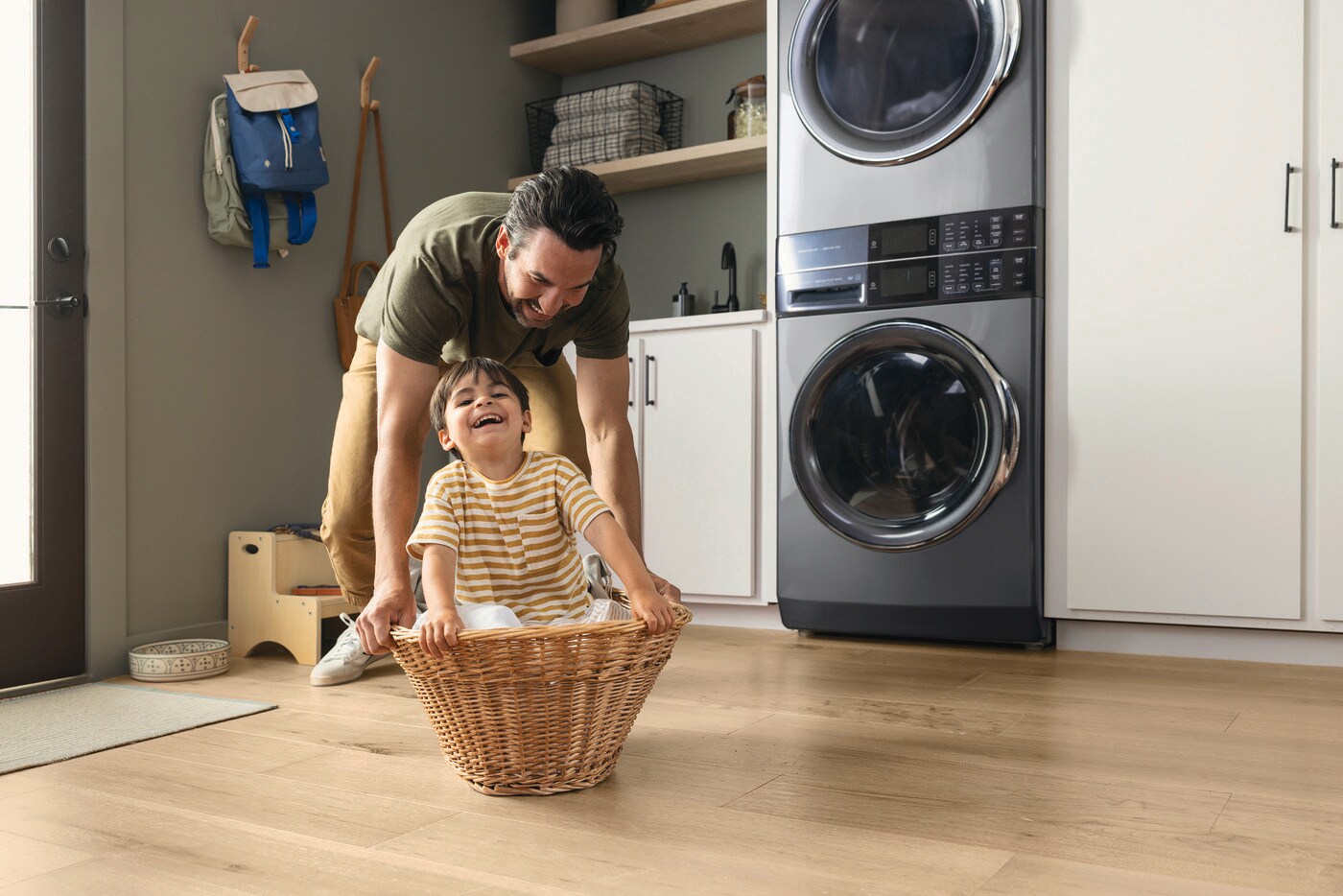 Laundry Tower Single Unit Front Load 4.5 Cu. Ft. Washer & 8 Cu. Ft. Gas Dryer view 12