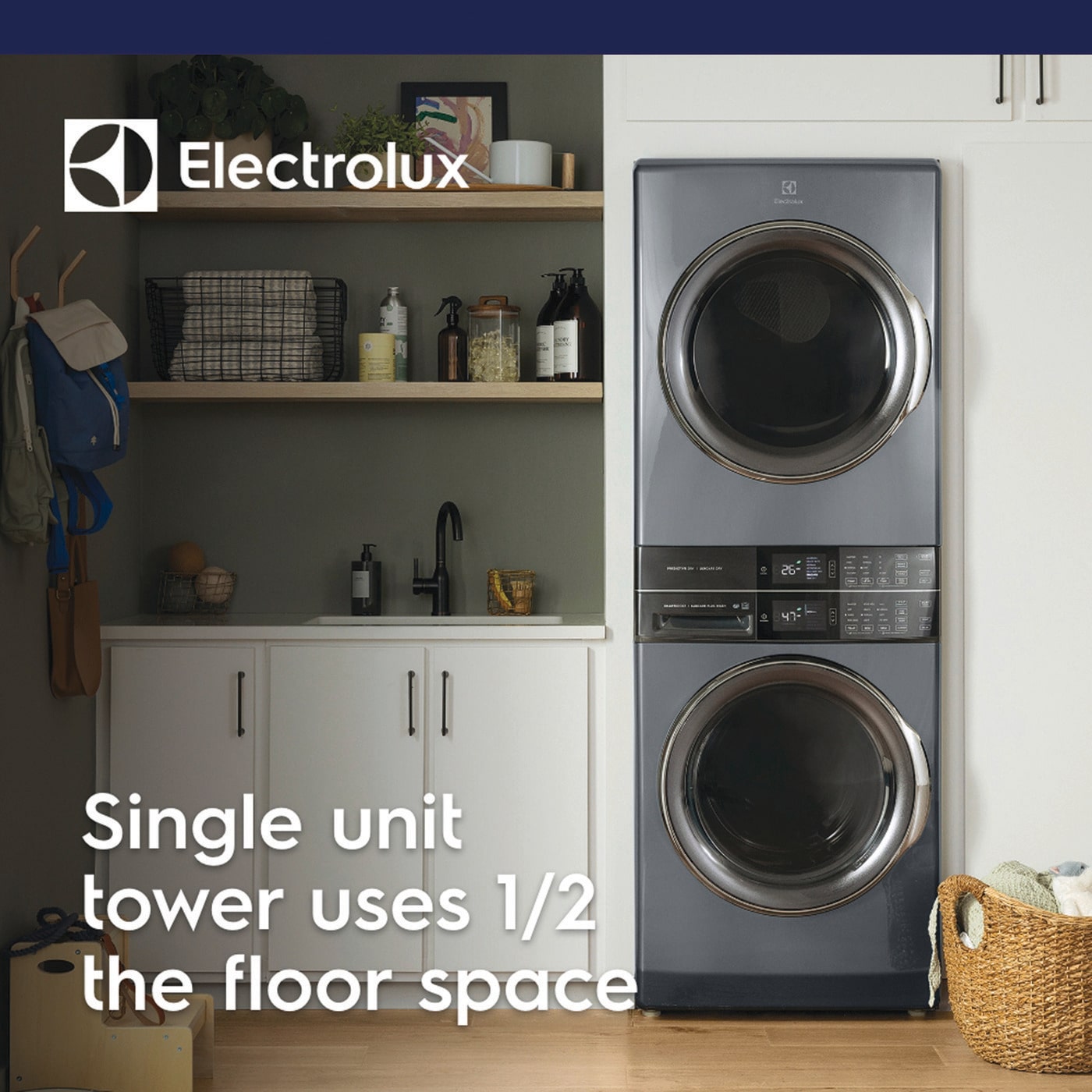 Laundry Tower Single Unit Front Load 4.5 Cu. Ft. Washer & 8 Cu. Ft. Gas Dryer view 7