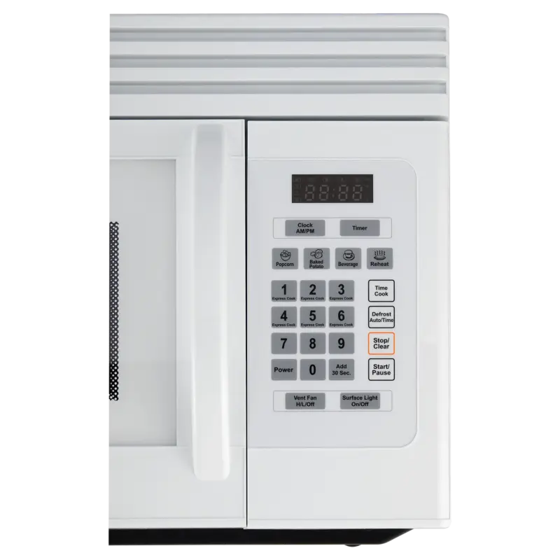 1.6 cu. ft. Over-the-Range Microwave with Top Mount Air Recirculation Vent EM1601RQCW