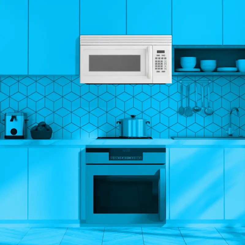 1.6 cu. ft. Over-the-Range Microwave with Top Mount Air Recirculation Vent EM1601RQCW